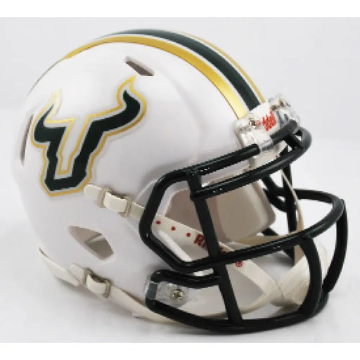 South Florida Bulls NCAA Mini Speed Football Helmet White - NCAA Helmets