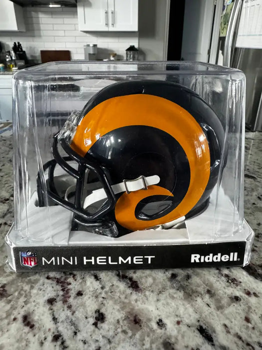 St Louis Rams 1981 to 1999 Riddell Mini Speed Throwback Helmet