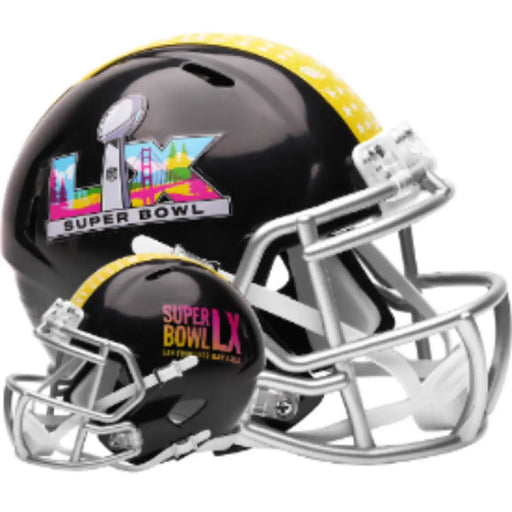 Super Bowl 60 Mini Speed Football Helmet - NFL Helmets