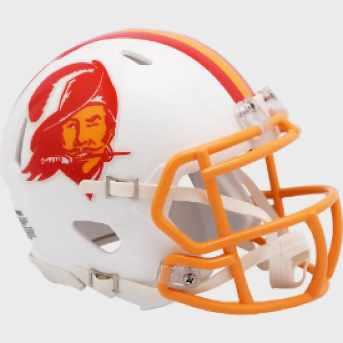 Tampa Bay Buccaneers 1976 to 1996 Riddell Mini Speed Throwback Helmet - NFL Sports Collectibles