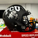 TCU Horned Frogs Full Size Speed Replica Football Helmet Matte Black - NCAA Helmets