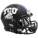 TCU Horned Frogs Full Size Speed Replica Football Helmet Matte Black - NCAA Helmets