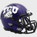 TCU Horned Frogs NCAA Mini Speed Football Helmet Satin Purple- NCAA Helmets