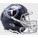 Tennessee Titans Full Size Authentic Revolution Speed Football Helmet Satin Navy Metallic - NFL Sports Collectibles