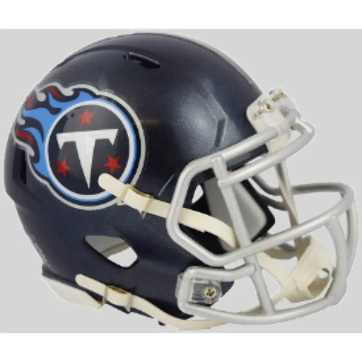 Tennessee Titans NFL Mini Speed Football Helmet Satin Navy Metallic Sports Collectibles