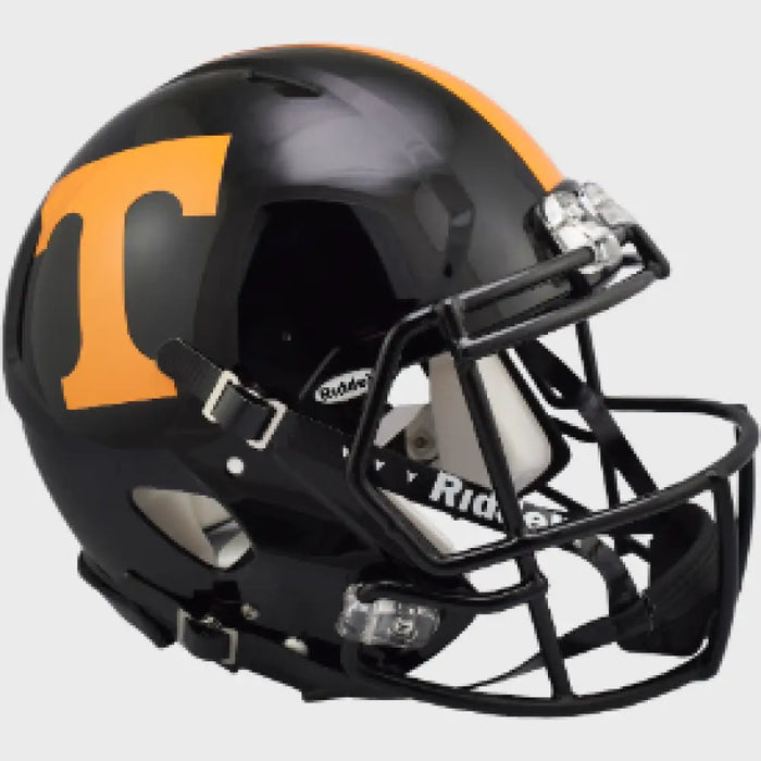 Tennessee Volunteers Full Size Authentic Speed Football Helmet Dark Mode Black - NCAA Helmets