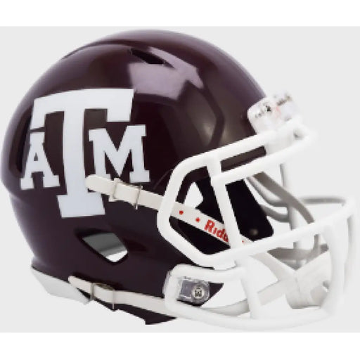 Texas A&M Aggies NCAA Mini Speed Football Helmet - NCAA Helmets