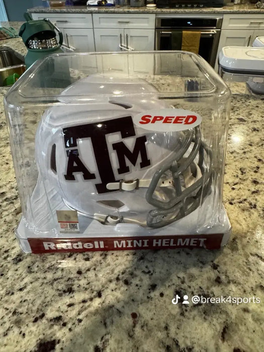 Texas A&M Aggies NCAA Mini Speed Football Helmet White Helmets