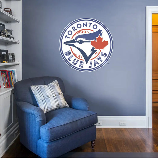Toronto Blue Jays - RealBig Logo Collection - Official MLB - Reusable Vinyl Wall Decals #1 LARGE (39’’W x 39’’H) Vinyl