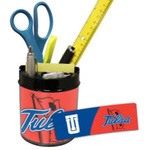 Tulsa Golden Hurricane Small Desk Caddy Desk Caddy