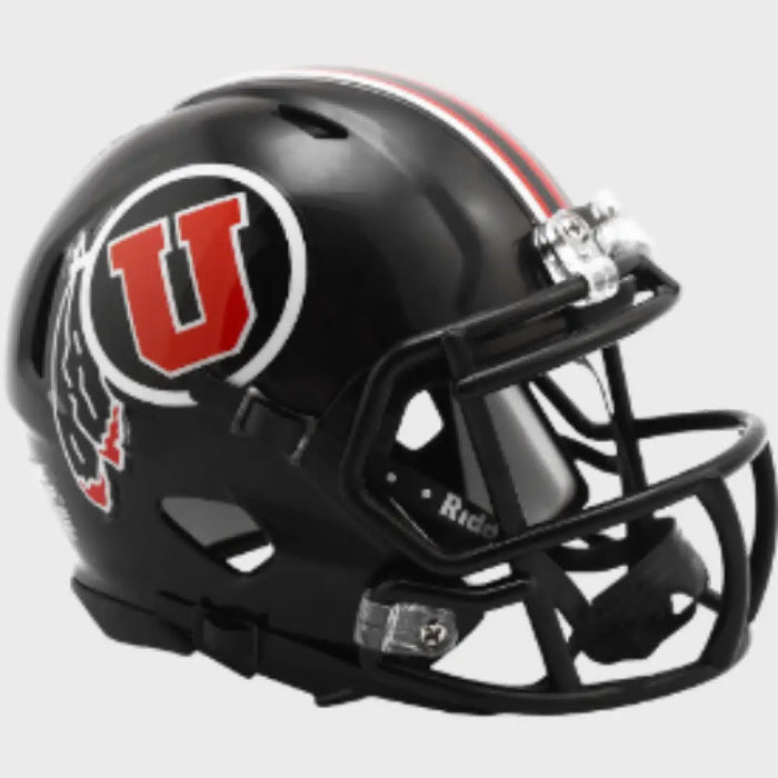 Utah Utes NCAA Mini Speed Football Helmet Black- NCAA Helmets
