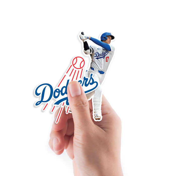 Shohei Ohtani - 5 Minis (Mixed Sizes) - Official MLB - Los Angeles Dodgers - Reusable Vinyl Decals