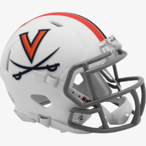 Virginia Cavaliers NCAA Mini Speed Football Helmet Matte White - NCAA Helmets