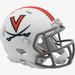 Virginia Cavaliers NCAA Mini Speed Football Helmet Matte White - NCAA Helmets