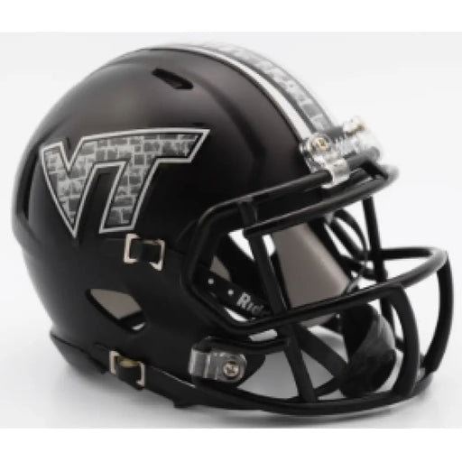 Virginia Tech Hokies NCAA Mini Speed Football Helmet Matte Black - NCAA Helmets