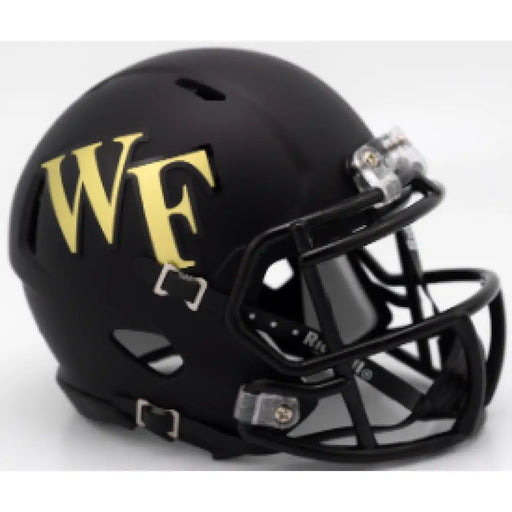 Wake Forest Demon Deacons NCAA Mini Speed Football Helmet Matte Black - NCAA Helmets
