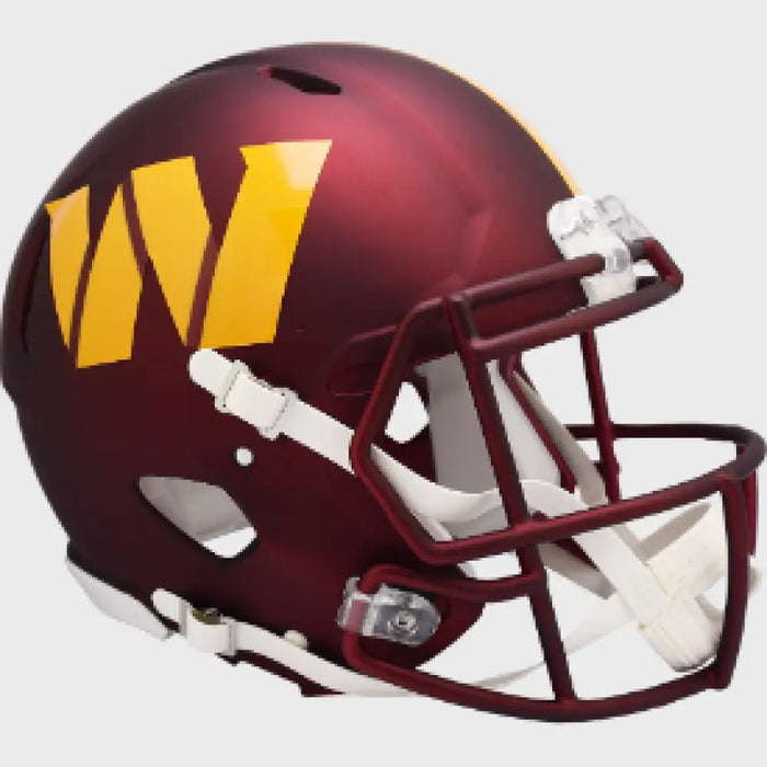 Washington Commanders Full Size Authentic Speed Football Helmet Anodized Maroon - NFL Sports Collectibles