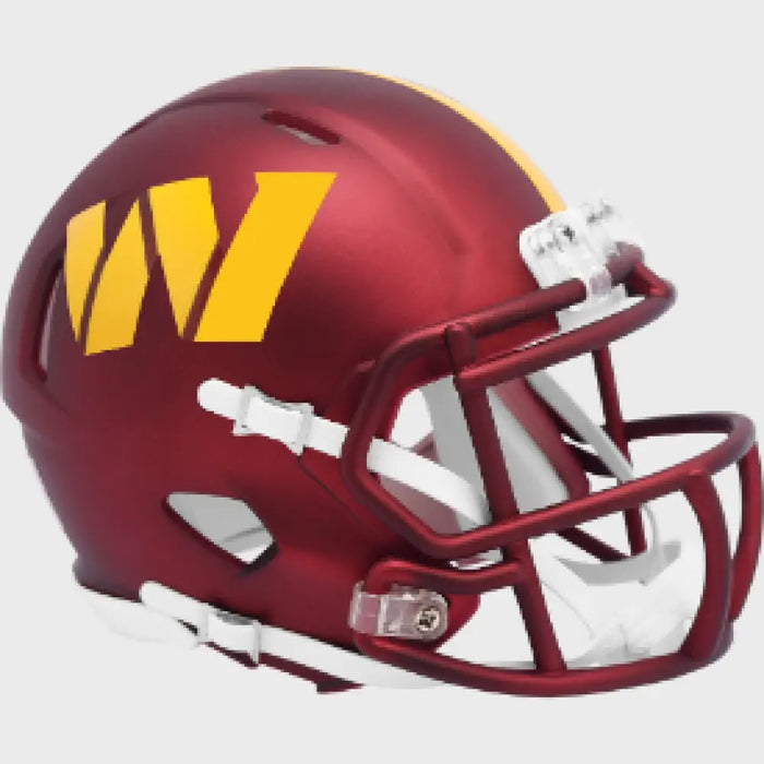 Washington Commanders NFL Mini Speed Football Helmet Anodized Maroon Sports Collectibles