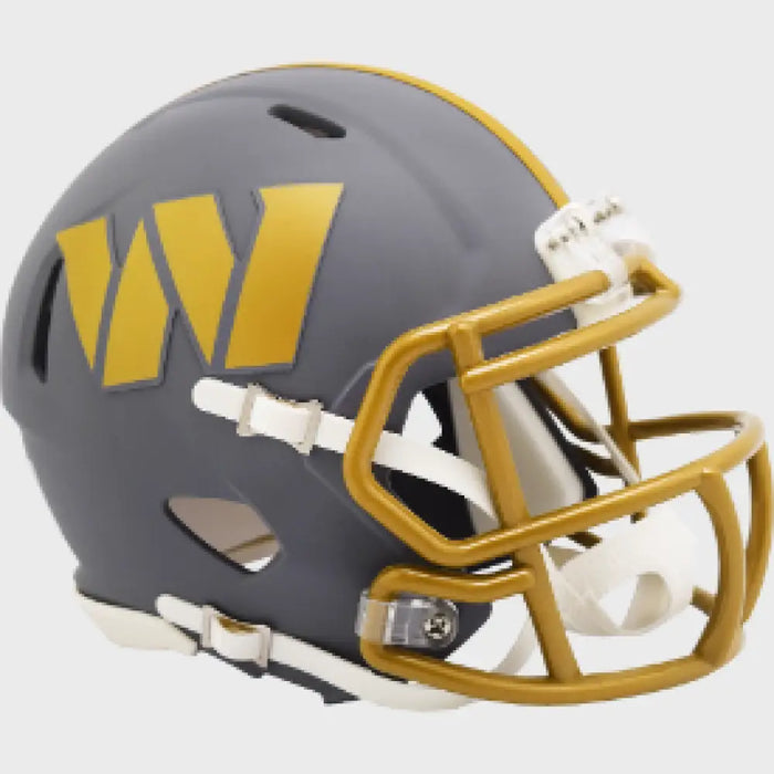 Washington Commanders NFL Mini Speed Football Helmet SLATE Helmet