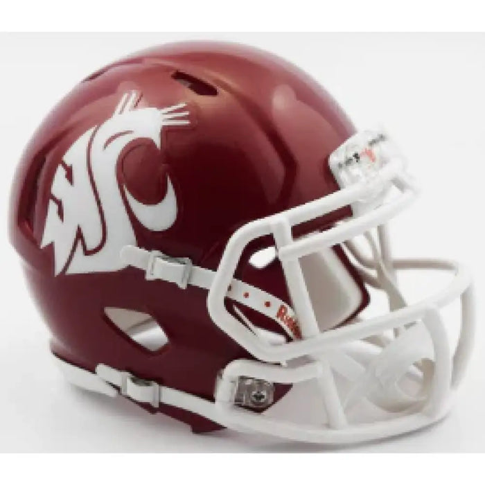 Washington State Cougars NCAA Mini Speed Football Helmet Crimson - NCAA Helmets