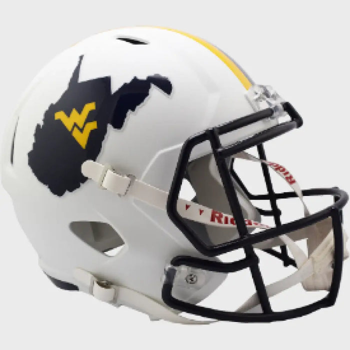 West Virginia Mountaineers Full Size Speed Replica Football Helmet Backyard Brawl- NCAA Helmets