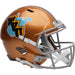 West Virginia Mountaineers Full Size Speed Replica Football Helmet Gold Throwback - NCAA Helmets