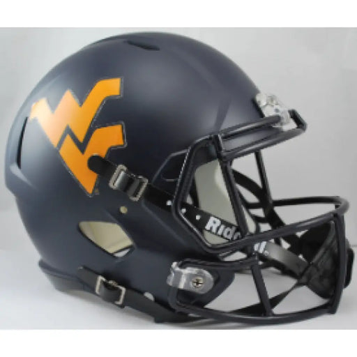 West Virginia Mountaineers Full Size Speed Replica Football Helmet - NCAA Helmets