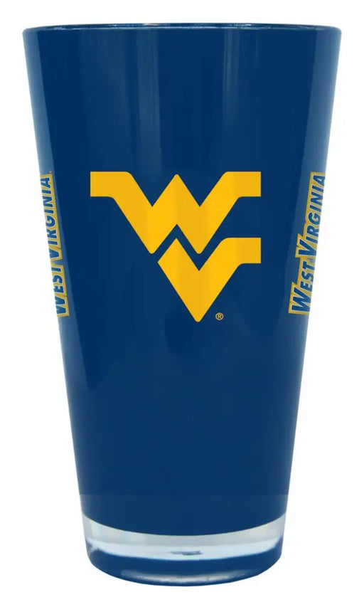 West Virginia Mountaineers Glass 20oz Pint Plastic Insulated Sports Collectibles