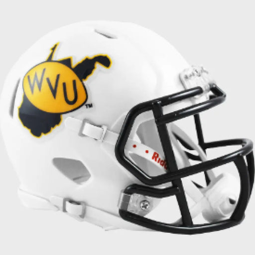 West Virginia Mountaineers NCAA Mini Speed Football Helmet 2013 Season NCAA Helmets