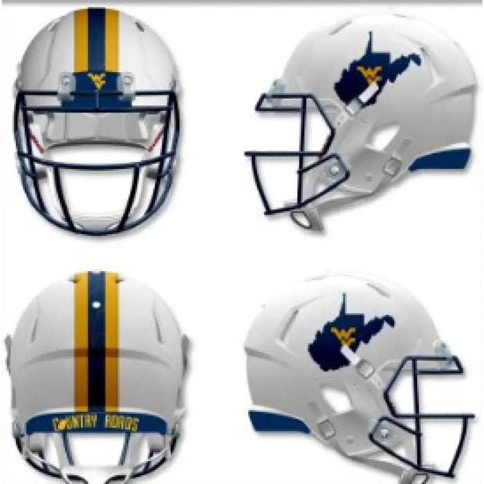 West Virginia Mountaineers NCAA Mini Speed Football Helmet Backyard Brawl - NCAA Helmets