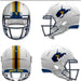 West Virginia Mountaineers NCAA Mini Speed Football Helmet Backyard Brawl - NCAA Helmets