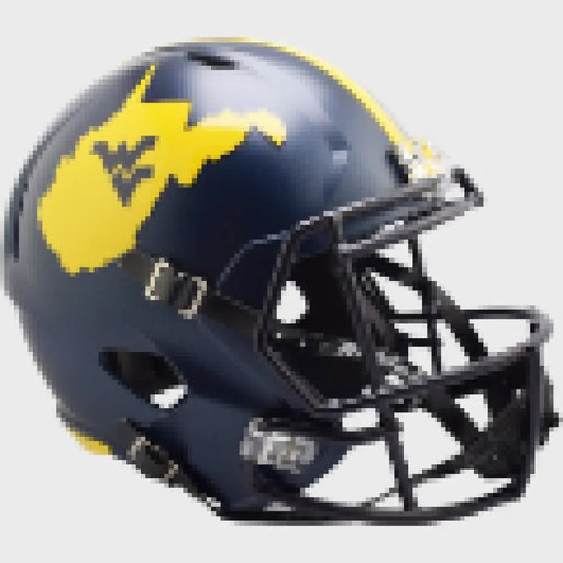 West Virginia Mountaineers Speed Replica Football Helmet 2023 Country Roads - NCAA Helmets