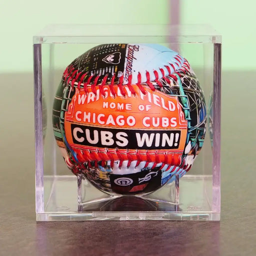 Wrigley Field Baseball (Chicago Cubs) Baseball + Case Baseball