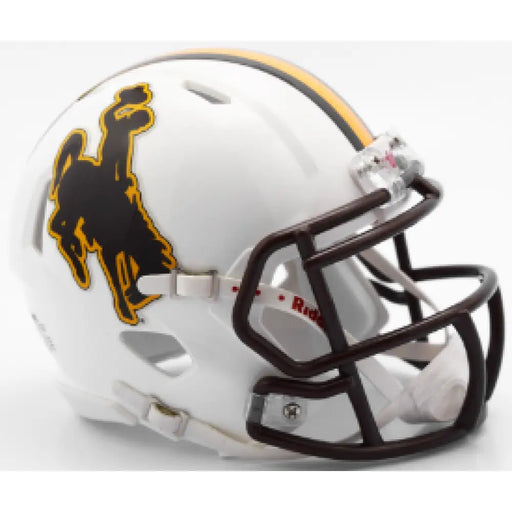 Wyoming Cowboys NCAA Mini Speed Football Helmet - NCAA Helmets