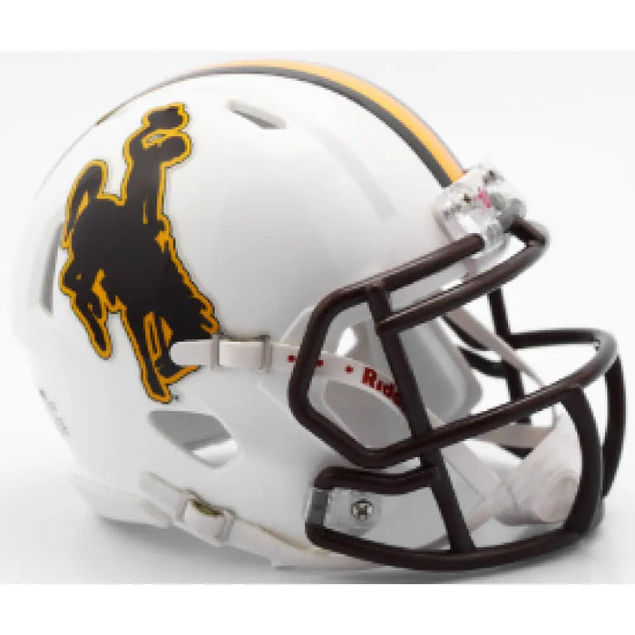 Wyoming Cowboys NCAA Mini Speed Football Helmet - NCAA Helmets