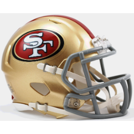 San Francisco 49ers Mini Speed Football Helmet - NFL