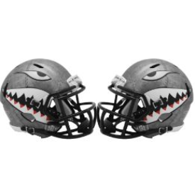 Air Force Falcons NCAA Mini Speed Football Helmet Sharktooth- NCAA
