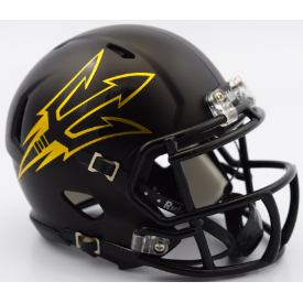 Arizona State Sun Devils NCAA Mini Speed Football Helmet Satin Black- NCAA