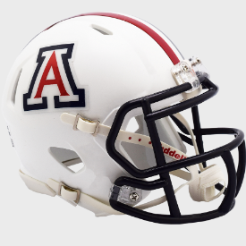 Arizona Wildcats NCAA Mini Speed Football Helmet Gloss White - NCAA