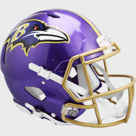 Baltimore Ravens Full Size Authentic Speed Football Helmet FLASH - NFL
