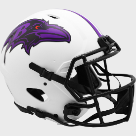 Baltimore Ravens Full Size Authentic Speed Football Helmet LUNAR - NFL