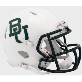 Baylor Bears NCAA Mini Speed Football Helmet White Metallic - NCAA
