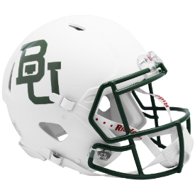 Baylor Bears Full Size Authentic Speed Football Helmet White Metallic - NCAA