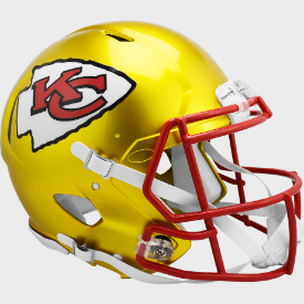 Kansas City Chiefs Full Size Authentic Revolution Speed Football Helmet FLASH - NFL