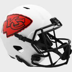 Kansas City Chiefs Full Size Speed Replica Football Helmet LUNAR - NFL