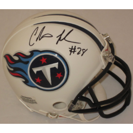 Chris Johnson Tennessee Titans Autographed Mini Helmet - NFL