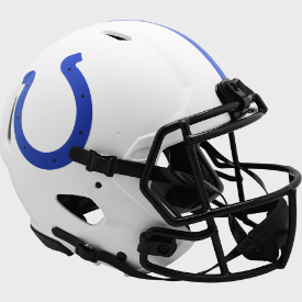 Indianapolis Colts Full Size Authentic Speed Football Helmet LUNAR - NFL