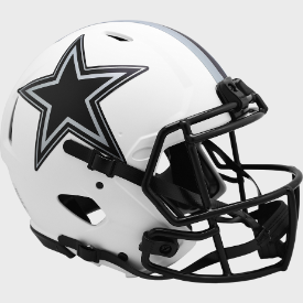 Dallas Cowboys Full Size Authentic Revolution Speed Football Helmet LUNAR - NFL
