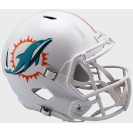 Miami Dolphins Full Size Speed Replica Football Helmet - NFL