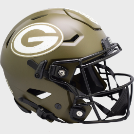 Green Bay Packers SALUTE TO SERVICE Full Size SpeedFlex Authentic Helmet - NFL